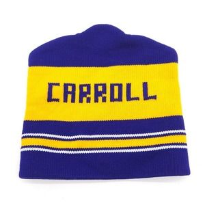 Vintage Carroll Fighting Saints College Knit Beanie Winter Hat‎ Ski Snow Cap